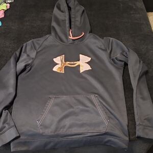 Under Armour Black Hoodie with Pink Accents